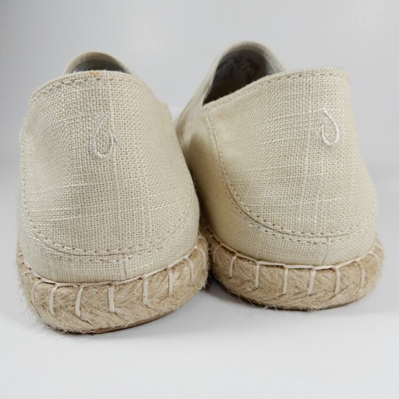 OluKai Kaula Pa'a Kapa Slip-on Espadrille Loafer Size 9.5 Tapa Canvas NEW $100 - Picture 9 of 12